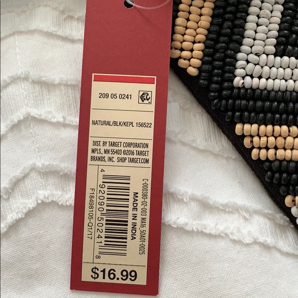 Beaded Tribal Clutch with Tassels NWT - Picture 3 of 4